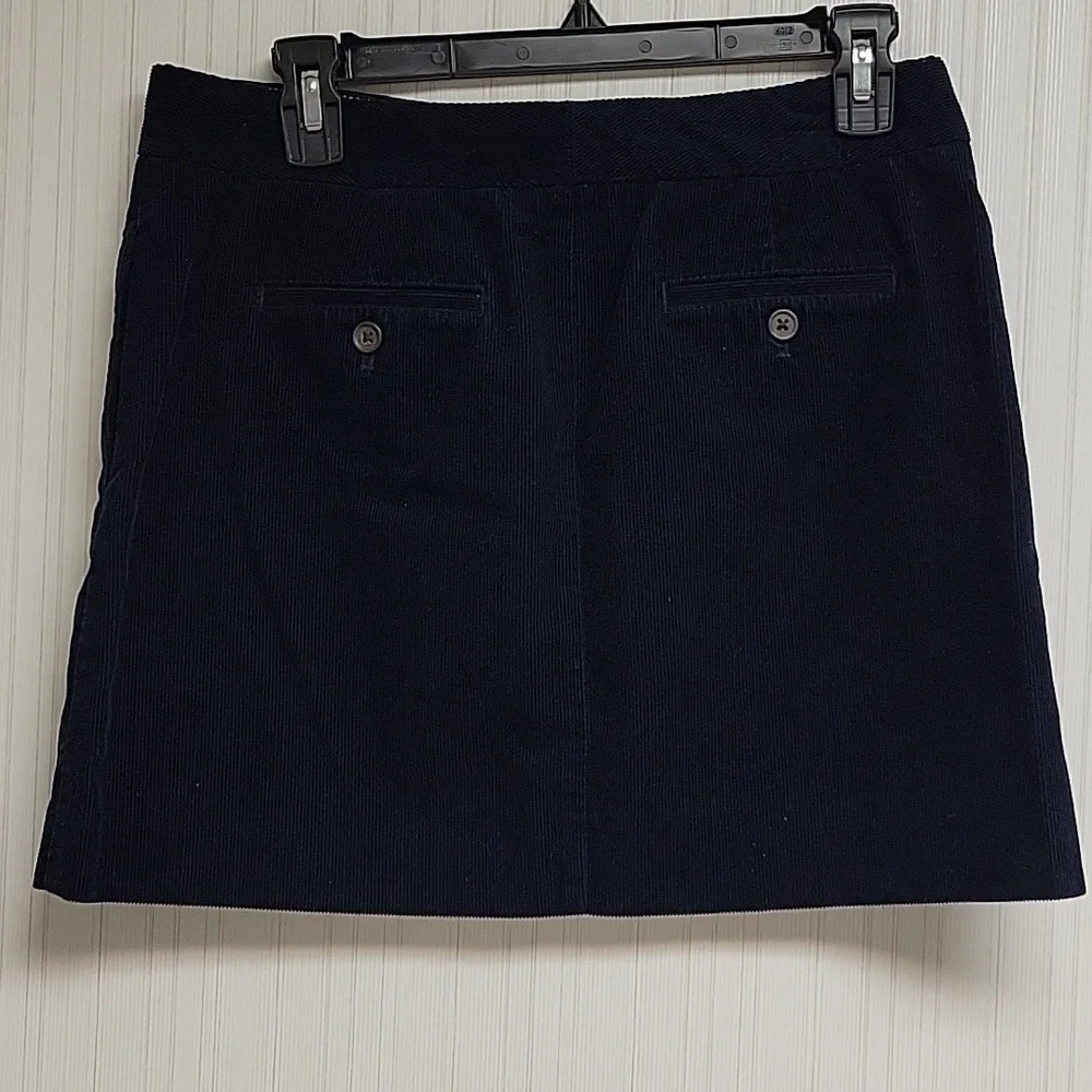 J Crew navy corduroy mini skirt sz 4. School uniform academia preppy